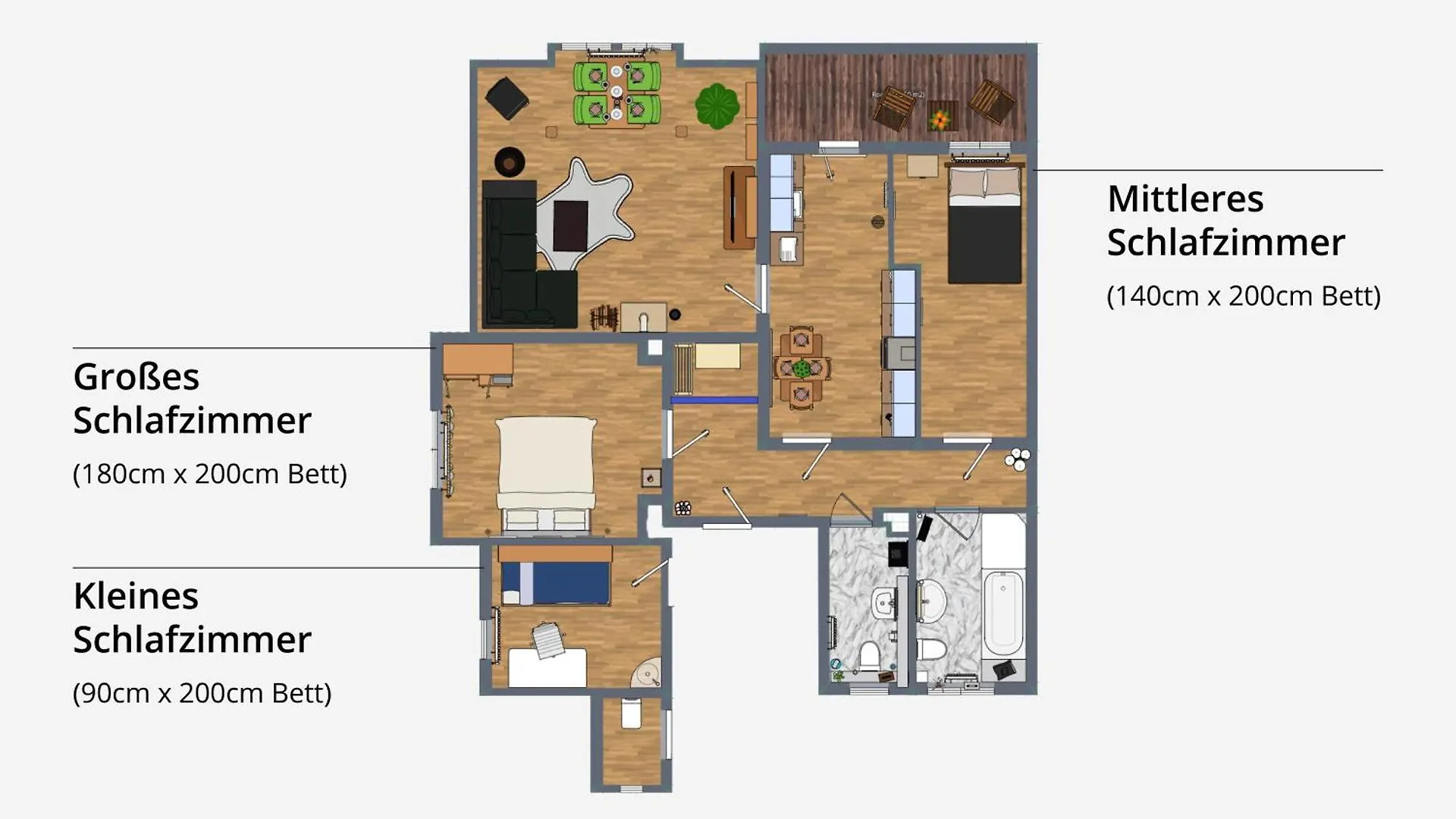Doppelhaus- Villa Leipzig Schleussig , Moderner Altbau Apartment Dachetage Mit 2 Schlafzimmern Und Separatem Zusatzzimmer , Parkplatz - Balkon - Kamin - Eicheparkett - Arbeitsplatz